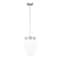 Z-Lite Gideon Pendant, 1-Light, 12.5 In.W x 16 In.H, Brushed Nickel/Etched Opal 1945P12-BN - alternate 1